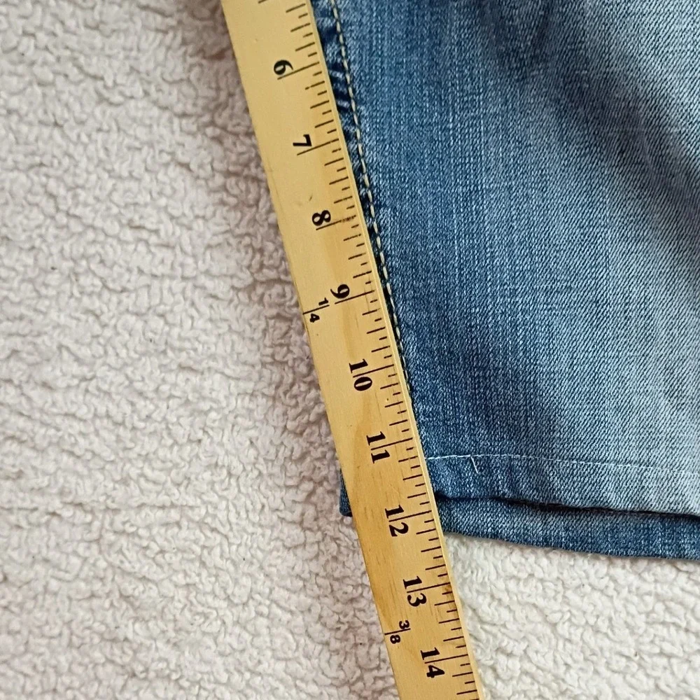 BKE Tyler Denim Shorts Mens 36 Blue Straight Leg Cut Off Hemmed Casual